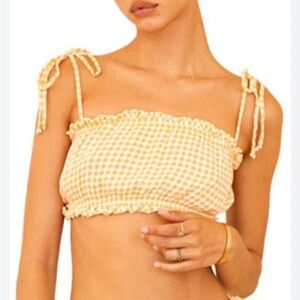 Dippin Daisys Oasis Top in Gingham sz large L